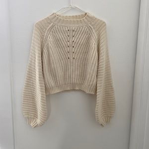 Women’s Small Cream color knitted sweater